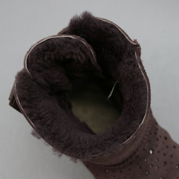 UGG Australia Ladies 5 Port Wine Classic Mini Stargirl Bow Ankle Boots - 1098475 - Picture 7 of 12